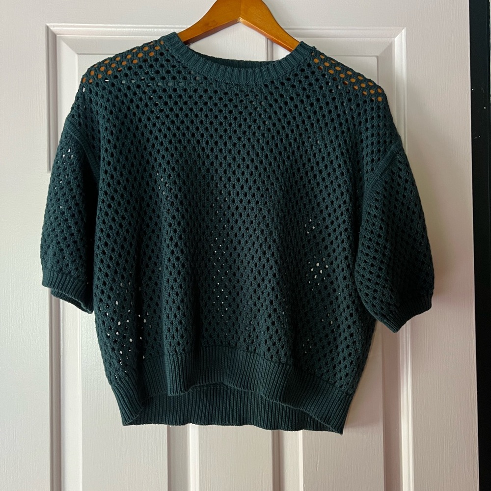 Ali Golden Teal Knit Top